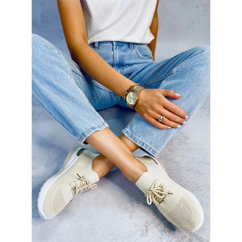 Welo Beige strumpor strumpor 1