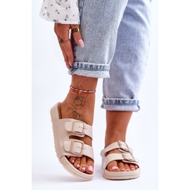 PS1 Vertigo Beige Platform Tofflor dam 1