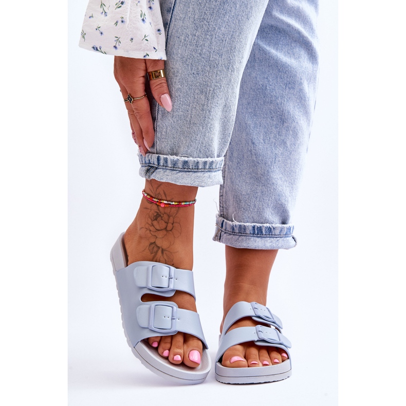 PS1 Blå Vertigo Platform Tofflor damer 1