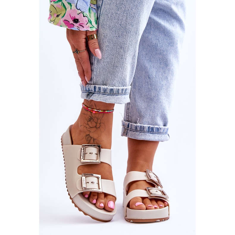 Dam ZAXY HH285149 Släta tofflor ljusbeige 1