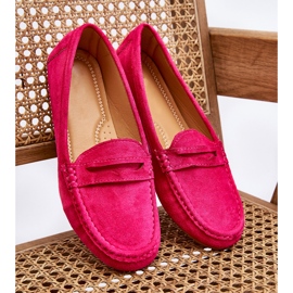 Klassiska Loafers i mocka för kvinnor Fuchsia Ivana rosa 4