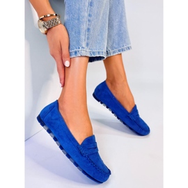 BM Loafers för damer från Anaya Blue mocka blå 1