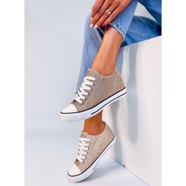 Foss Golden wedge sneakers gyllene 2