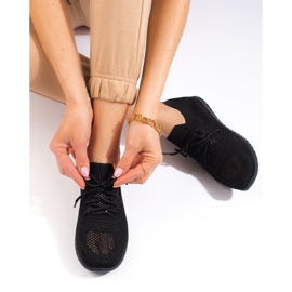 W. Potocki Lätt genombrutna damsportskor Potocki svarta 2