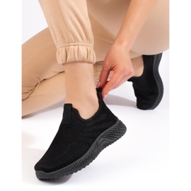 Shelovet kvinnors genombrutna sportskor svart 1