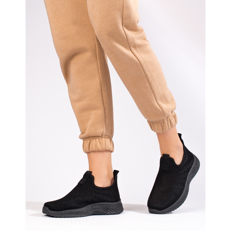 Shelovet kvinnors genombrutna sportskor svart 2