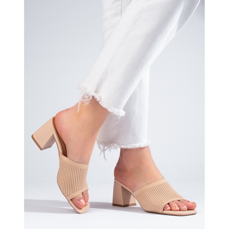 Damtofflor Shelovet beige 1