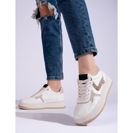 Shelovet chunky sula sneakers vit 1