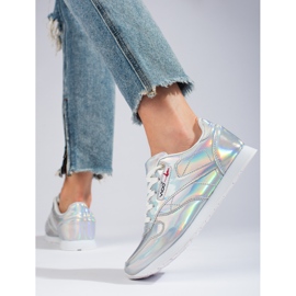 Shelovet silver holografiska sneakers silver- 2