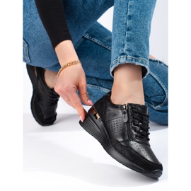 Shelovet wedge sneakers svarta 1