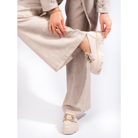 W. Potocki Beiga damskor med Shelovet-spänne beige 2