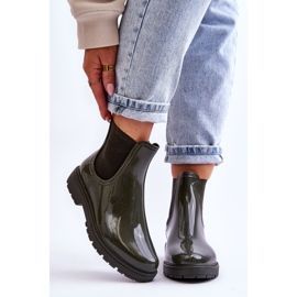 BM Dam Slip On Galoscher Chelsea Boots Mörkgrön Larone 1