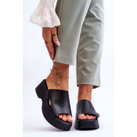 Lemar Lädertofflor för kvinnor Svart Lucami 1