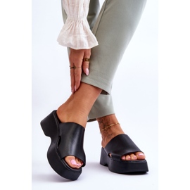 Lemar Lädertofflor för kvinnor Svart Lucami 2