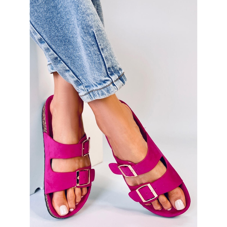 BM Byrd Fuchsia korktofflor rosa 2