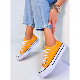 BM Fargis Yellow klassiska sneakers för kvinnor gul 1