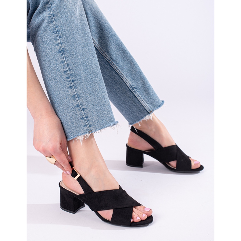 Svarta mockasandaler från Shelovet 1