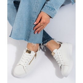 Klassiska vita Shelovet sportskor för kvinnor 2