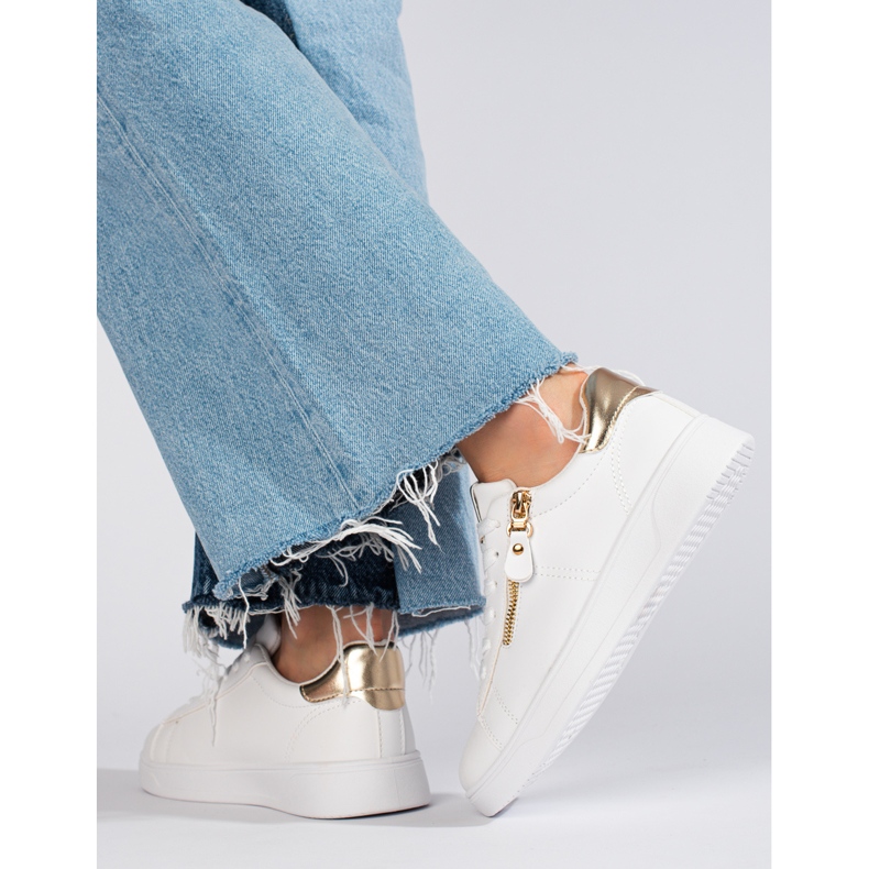 Klassiska vita Shelovet sportskor för kvinnor 1