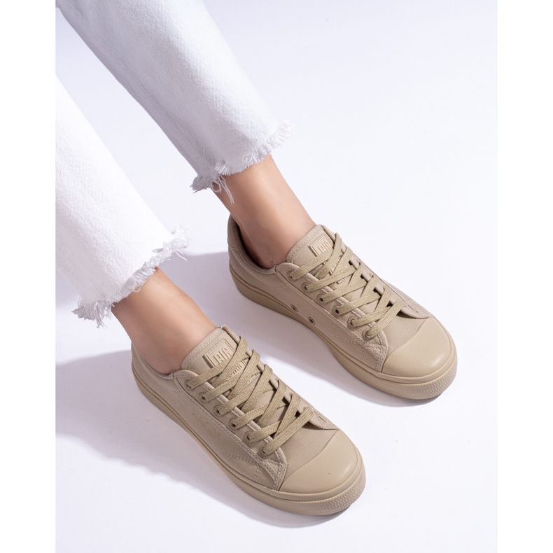 Beige sneakers för kvinnor Big Star LL274094 1