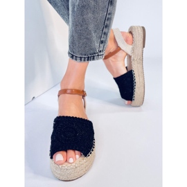 Boho Ingram Svarta espadrillesandaler 2