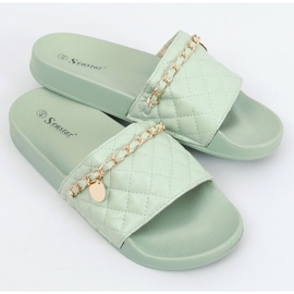 Travis Green flipflops grön 1