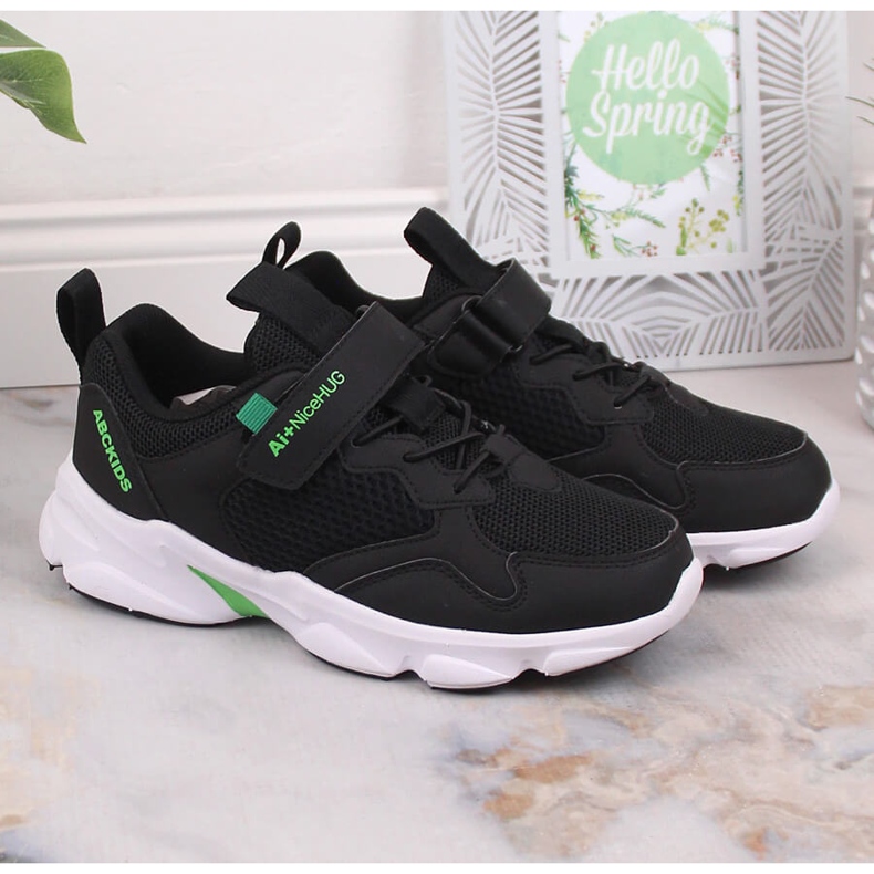 Atletico Sportskor för barn med kardborre svart AbcKids B012310219 2