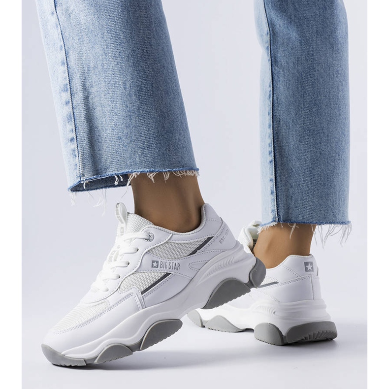 Vita och gråa Big Star sneakers JJ274579 1