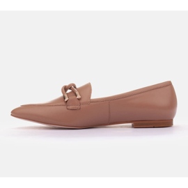 Marco Shoes Utsmyckade loafers beige 2