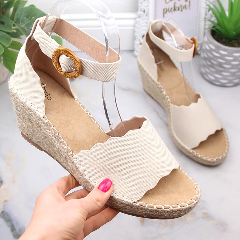 Dam eVento 5425 beige kil espadrillesandaler 1