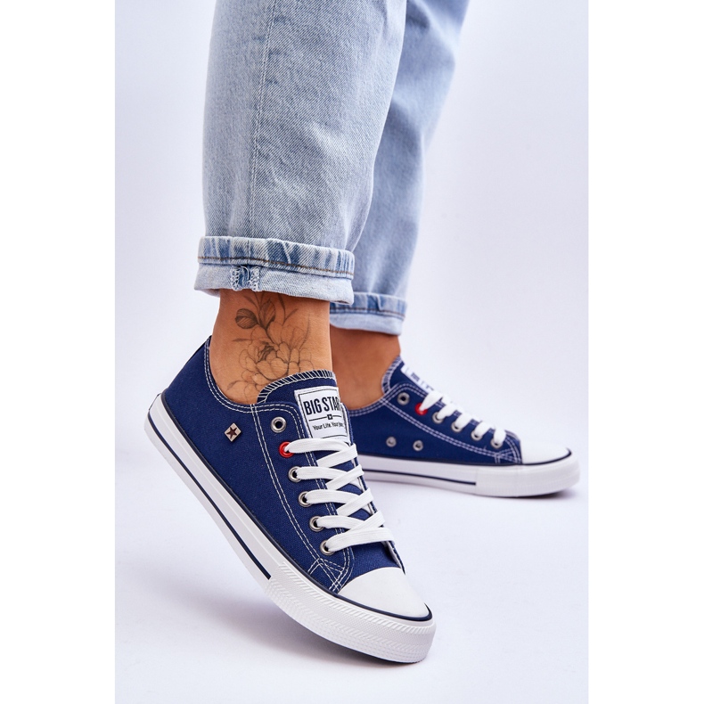 Sneakers dam Big Star T274021 Marinblå 2