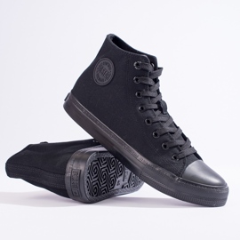 Höga svarta sneakers för män Big Star FF174550 1