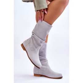 Mockastövlar för kvinnor Maciejka 05057-11 Light Mint grön 2