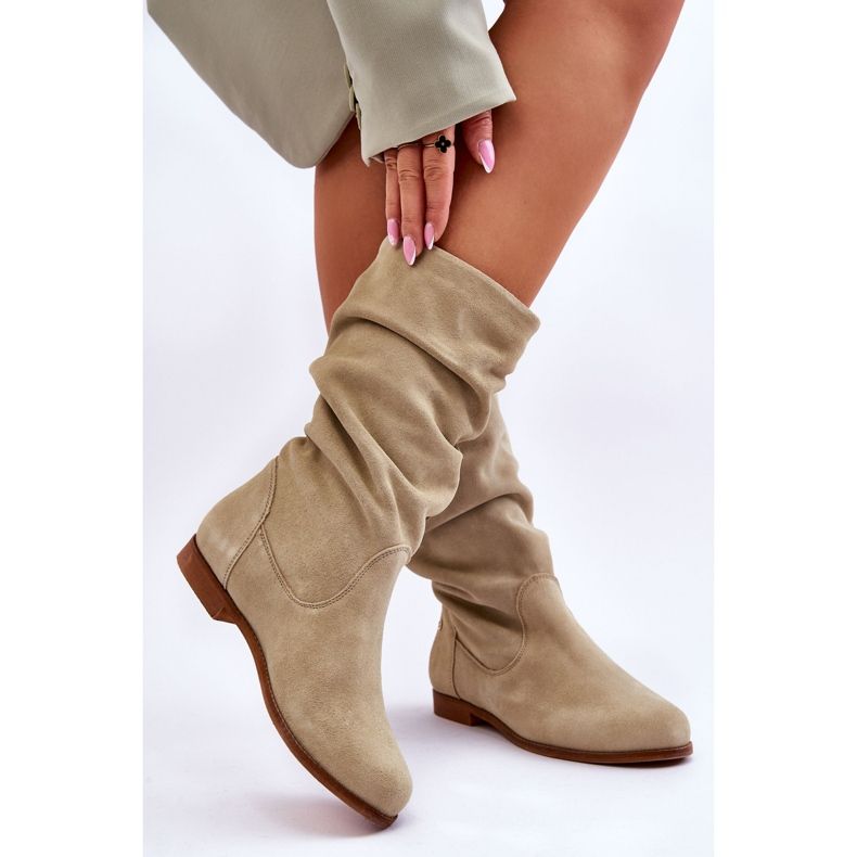 Mockastövlar dam Maciejka 05057-09 Ljusgrön 2