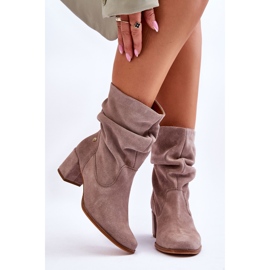 Maciejka Mocka Slip-On Boots 06005-10 Mörkbeige 1