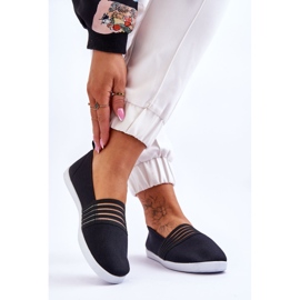 S.Barski Slip-On Textile Sneakers för kvinnor Svart Lilis 2