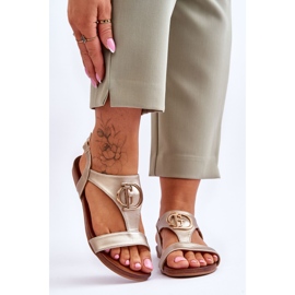 Platta sandaler S.Barski KV-5541-32 Guld gyllene 1