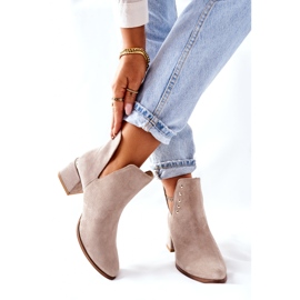 Lewski Shoes Mockaskor för kvinnor med utskärningar Lewski Cappuccino 3074 / B beige 2