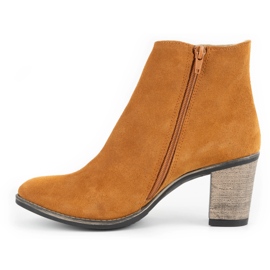 Olivier Högklackade Sara Rude-stövlar orange 1