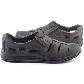 Polbut Herr openwork skor 06 för sommargrå 2