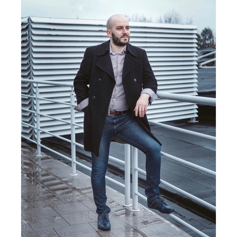 Polbut Fritidsskor för män R3 Perforation Marinblå 2