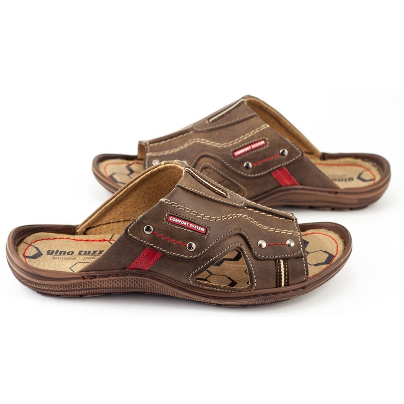 Olivier 334GT bruna tofflor för män 2