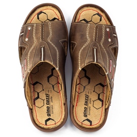 Olivier 334GT bruna tofflor för män 1