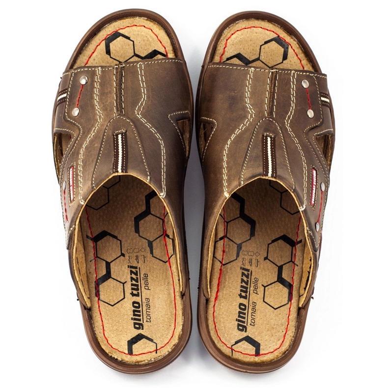 Olivier 334GT bruna tofflor för män 1