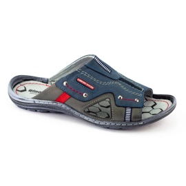 334GT marinblå tofflor för män 1