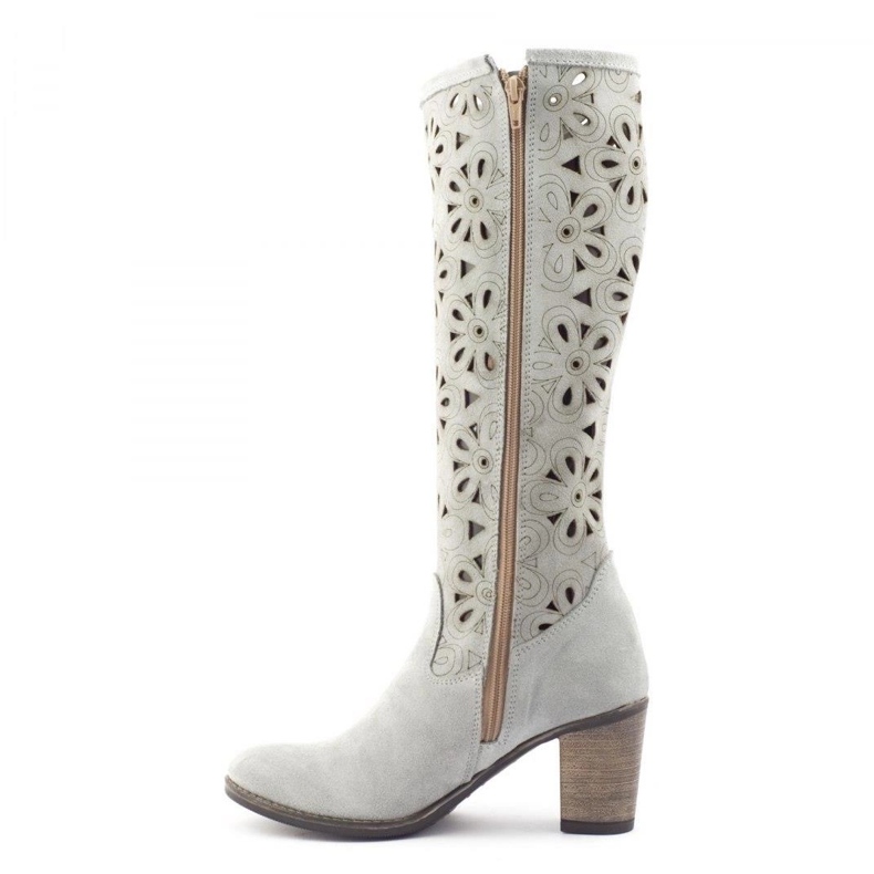 Olivier Openwork -stövlar på grå häl 1