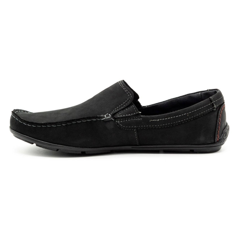 Mario Pala Loafers för män 763 svart mocka 1