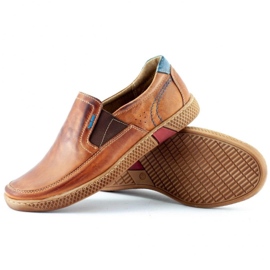 KOMODO Loafers för män 912 röda mångfärgad 3