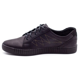 Polbut Casual herrskor J66 svart med guld mångfärgad 1