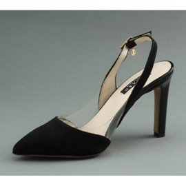 Lizard Svarta sandaler på hög klack 04765 1